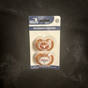 Texas Longhorns Baby Pacifiers 2 Pack [NEW] Orthodontic Pacifiers